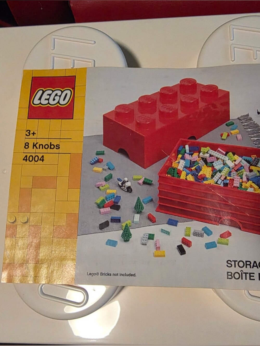 LEGO White Storage Brick